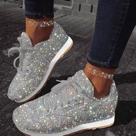 sparkle sneakers size 5 12.